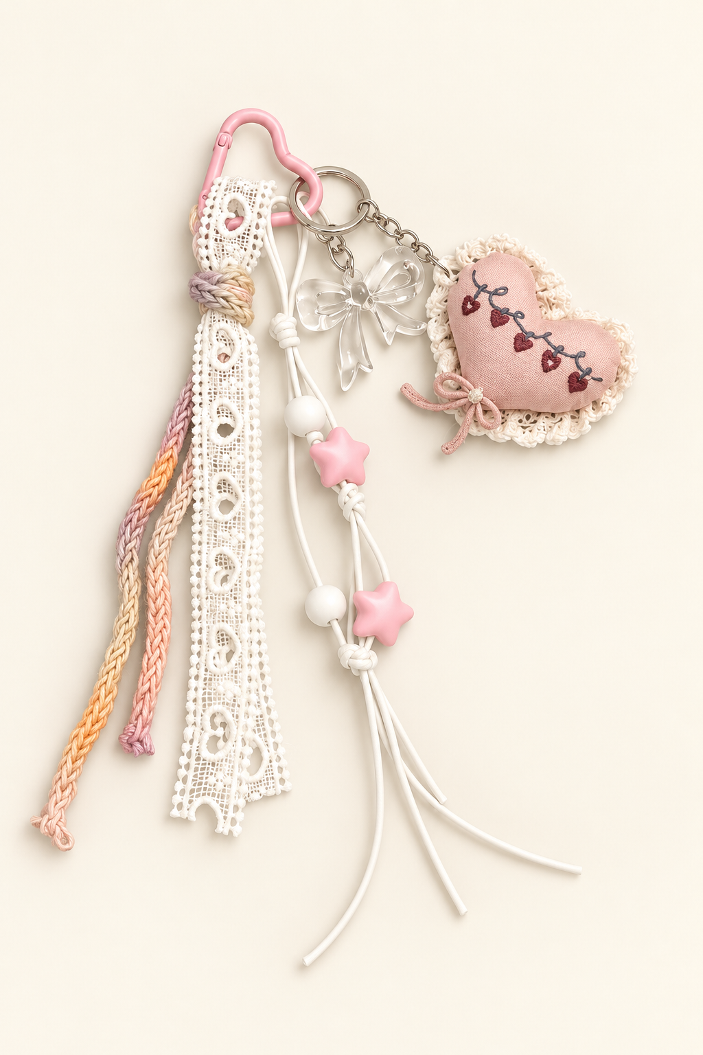 Lovely Little Heart Bag Charm