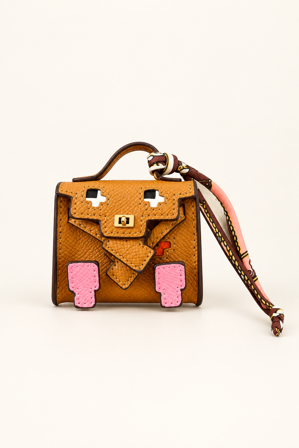 Pixel Mini Bag Charm & Keychain