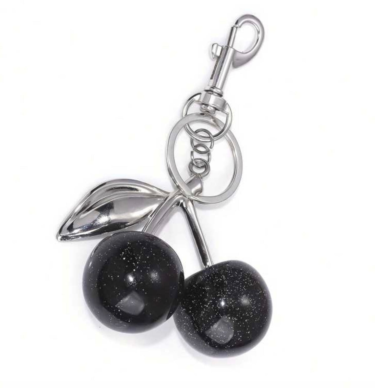 Midnight Cherry Bag Charm
