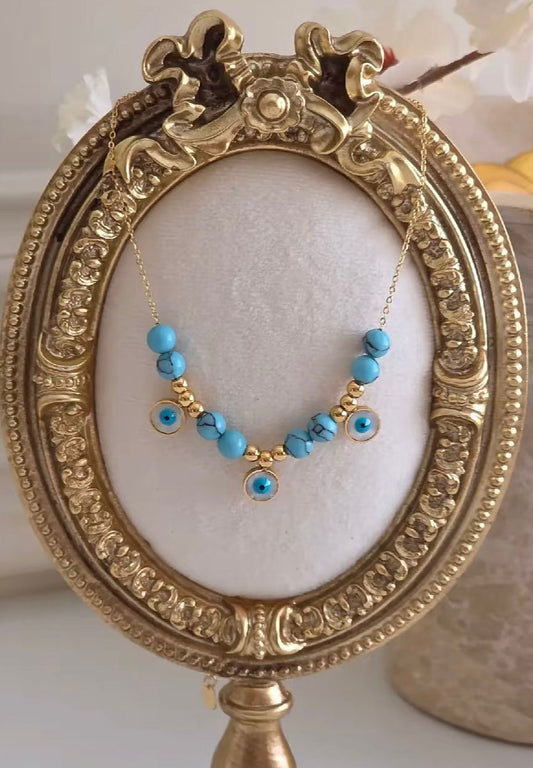 Turquoise Beads Neckalce