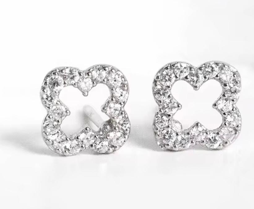 Silver Cross Earrings