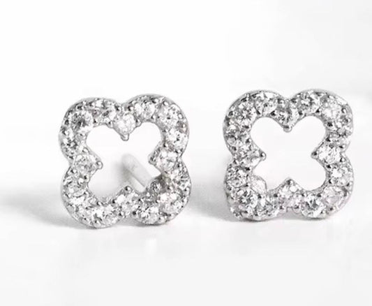 Silver Cross Earrings