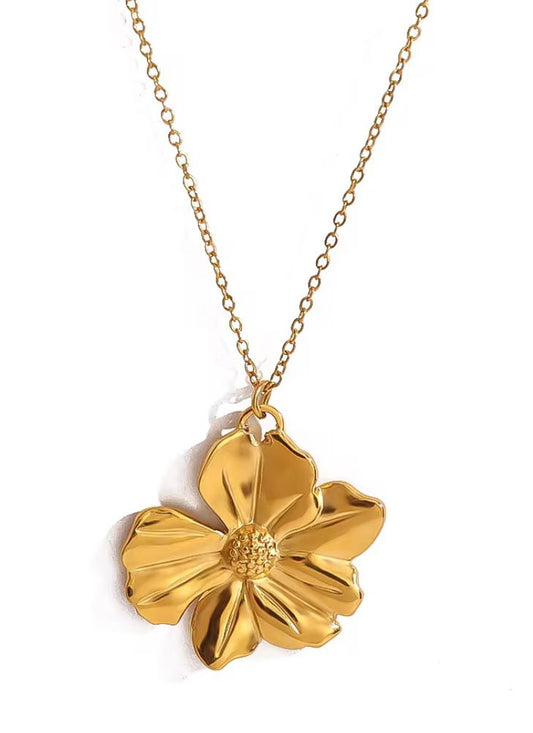 Floral Gold Necklace