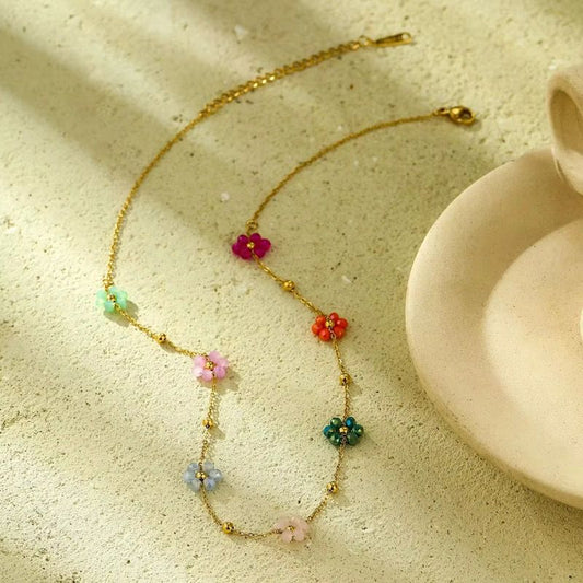 Floral Dots Necklace