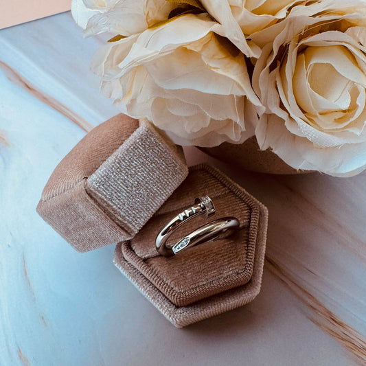 Snake Loop Silver Ring