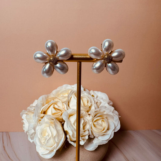 Floral Pear Earring