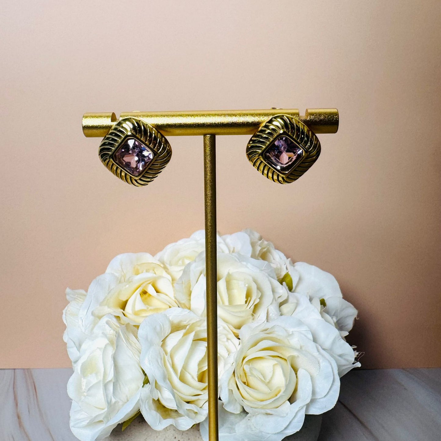Stone Drop Earrings