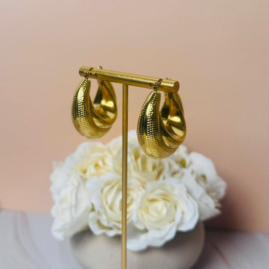 Textured Loop Earrings