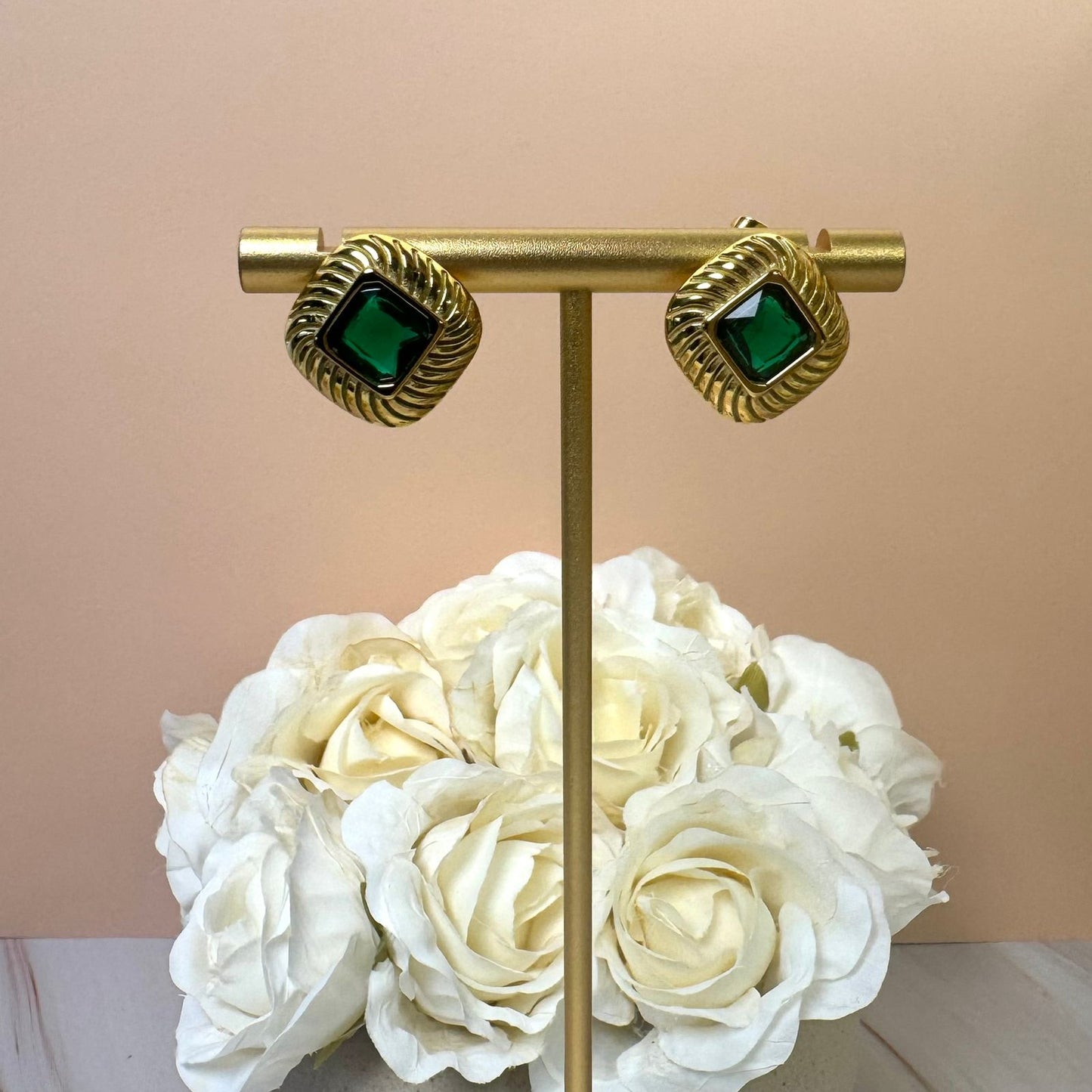 Stone Drop Earrings