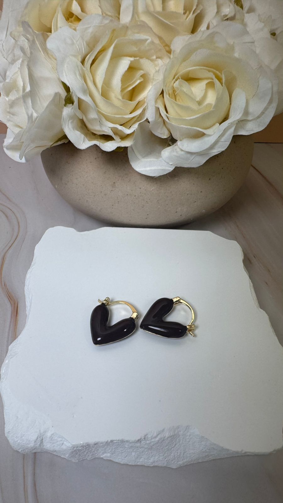 Heart Drops Earrings