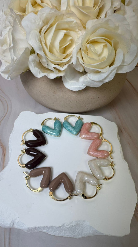 Heart Drops Earrings
