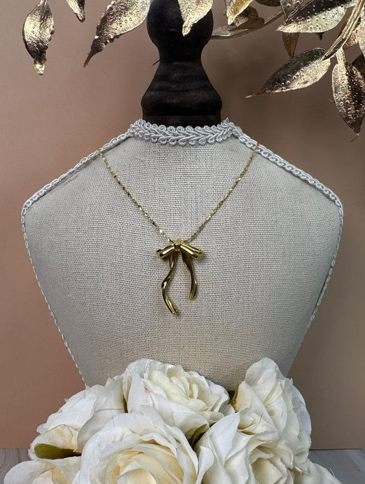 Glow Bow Necklace