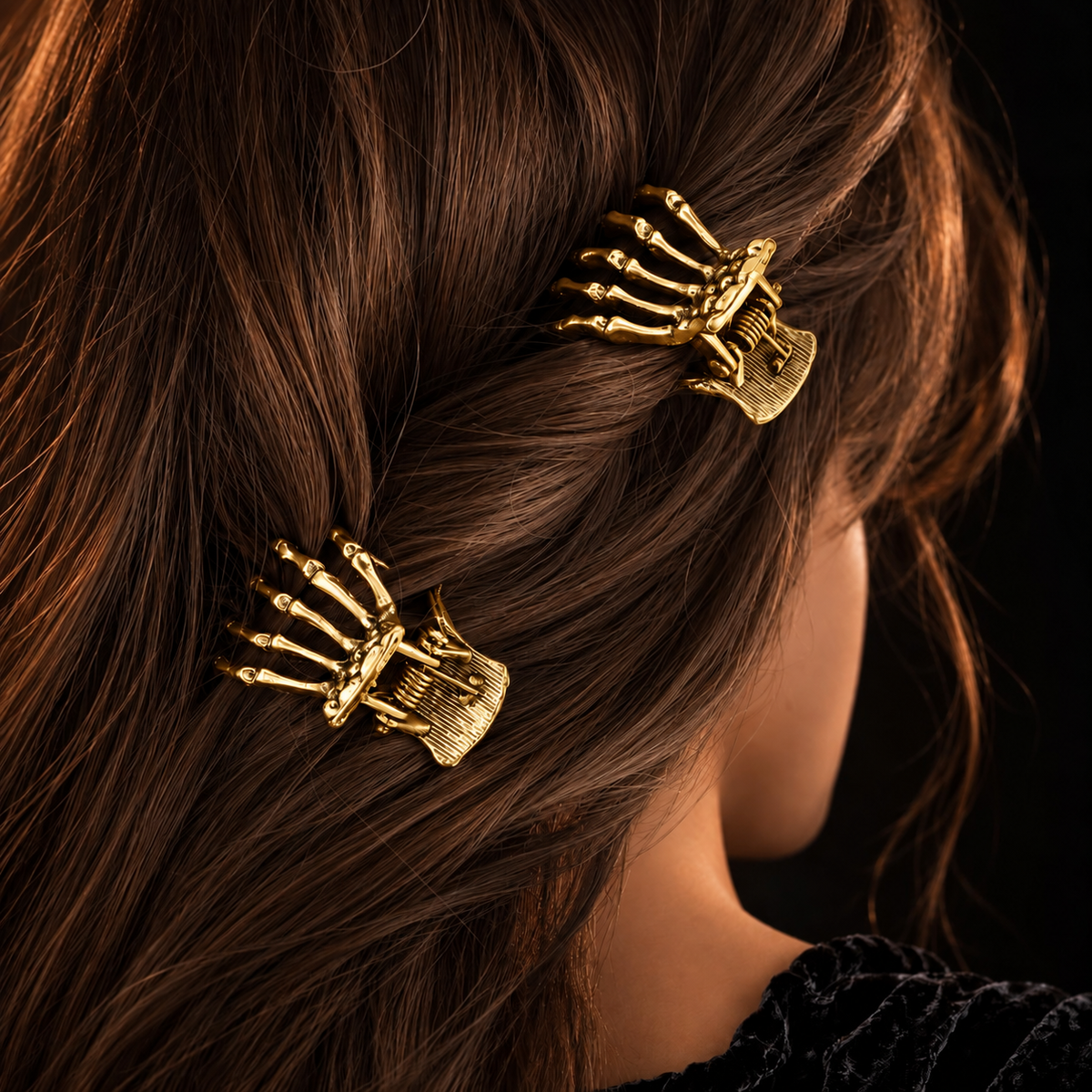 Skeleton Grip Mini Hair Claws