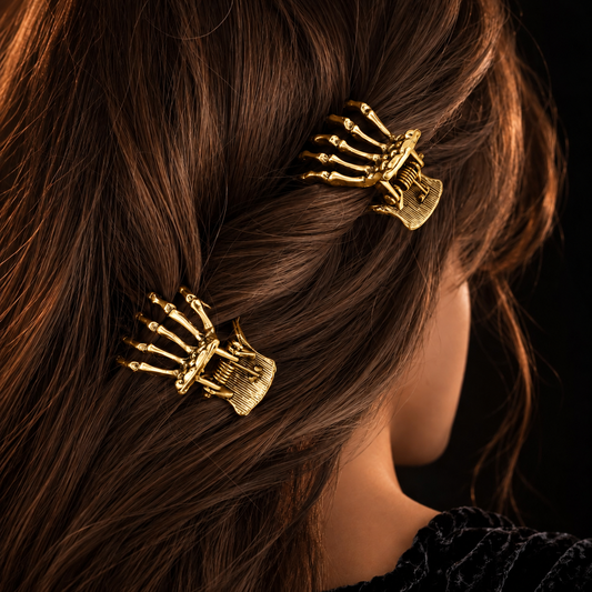 Skeleton Grip Mini Hair Claws