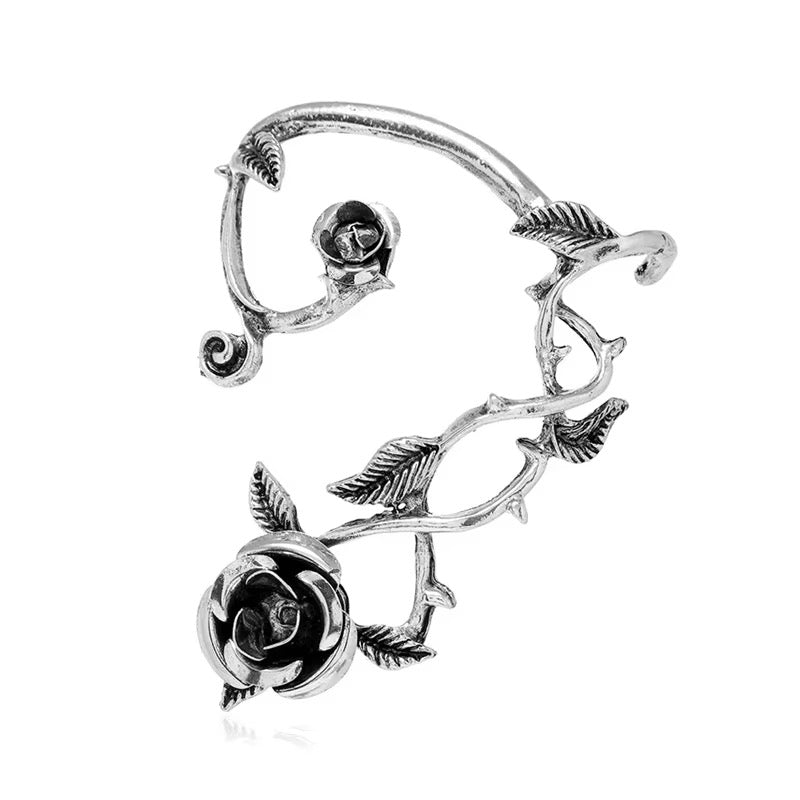 Midnight Rose Ear Cuff