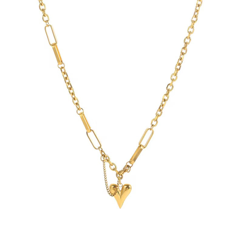 Golden Love Link Necklace
