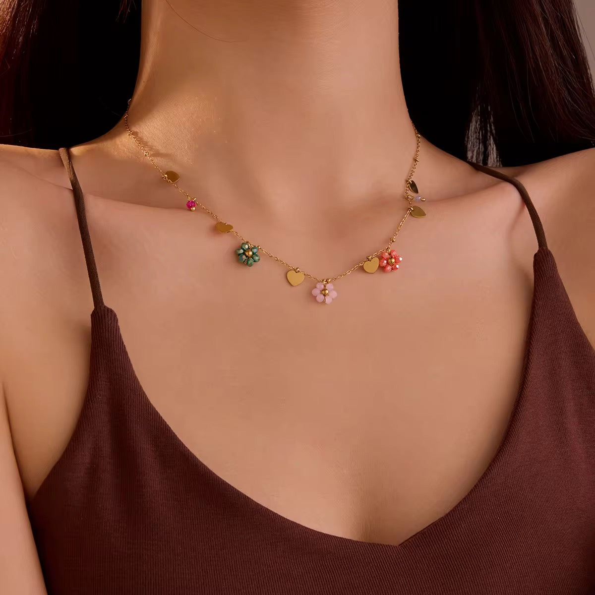 Heart Floria Necklace